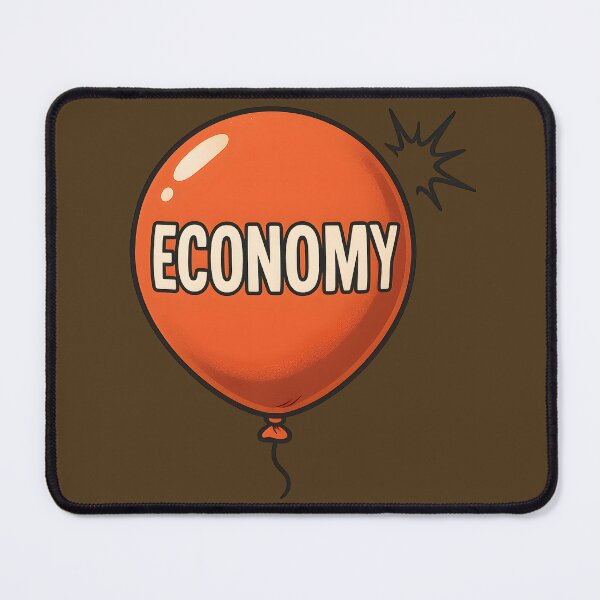 Item preview, Economy Balloon – Satirical Economic Bubble Pop Design designed and sold by VoidBloom Studio.