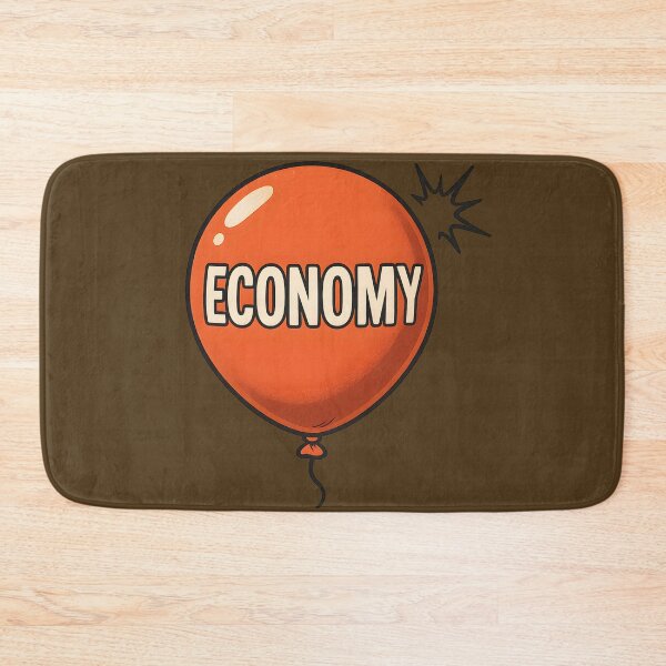 Item preview, Economy Balloon – Satirical Economic Bubble Pop Design designed and sold by VoidBloom Studio.