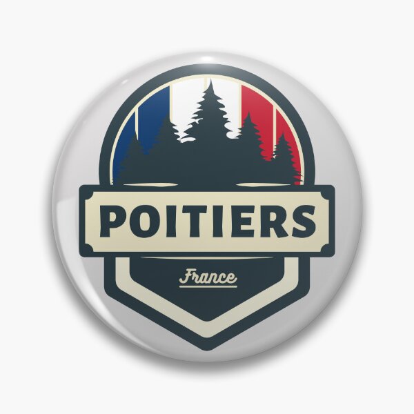 Item preview, Poitiers France Retro Vintage Badge designed and sold by World Designs.