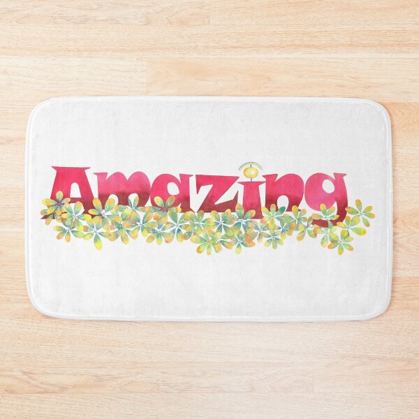 Item preview, design amazing word with flower designed and sold by RedFox053.