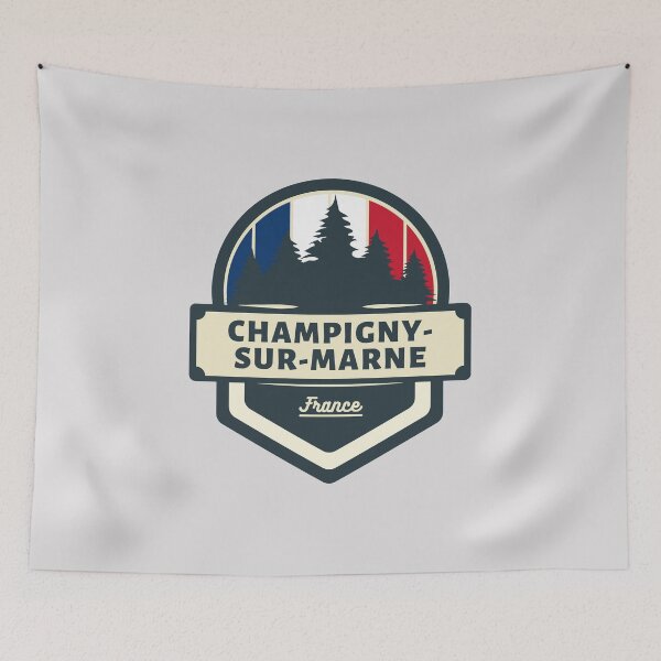Item preview, Champigny-sur-Marne France Retro Vintage Badge designed and sold by World Designs.