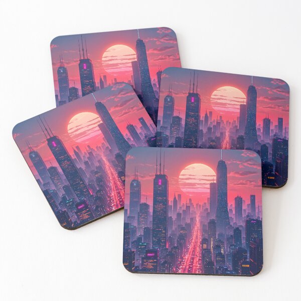 Item preview, Summer Nights in Neon Dreams designed and sold by Ink Art Design.