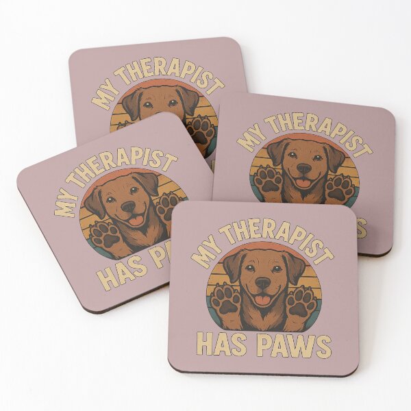 Item preview, My Therapist Has Paws Cute Dog Retriever designed and sold by CozyAndSweet.