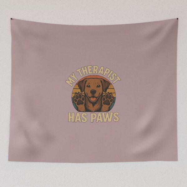 Item preview, My Therapist Has Paws Cute Dog Retriever designed and sold by CozyAndSweet.
