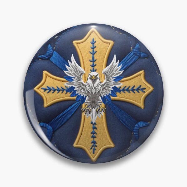 Item preview, Embroidered Swedish Eagle Design  Bold National Wildlife Patch designed and sold by ArtDesignTp.