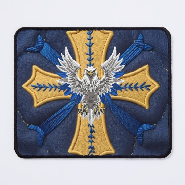 Item preview, Embroidered Swedish Eagle Design  Bold National Wildlife Patch designed and sold by ArtDesignTp.
