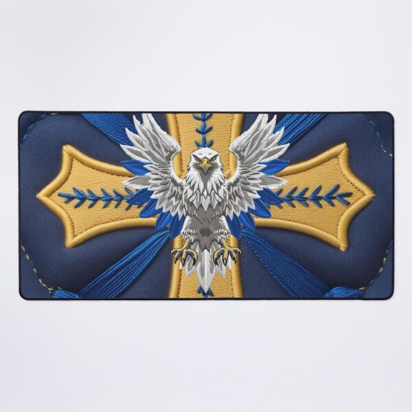 Item preview, Embroidered Swedish Eagle Design  Bold National Wildlife Patch designed and sold by ArtDesignTp.