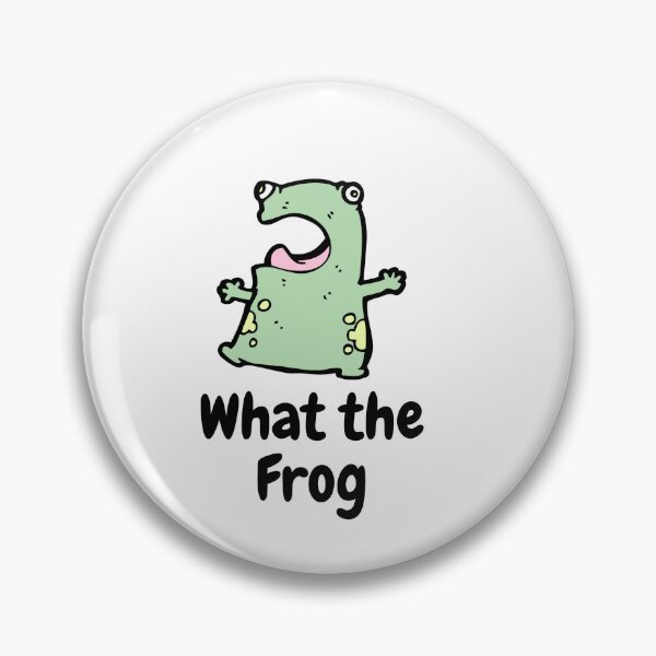 Item preview, What The Frog Sticker PNG – Funny Frog Pun Digital Sticker – Cute Animal Sublimation Design – Sarcastic Amphibian Clipart for DIY Crafts & Mugs designed and sold by RudeCotton.