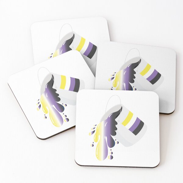 Item preview, Nonbinary Pride Overflow – Paint Can Art designed and sold by Rainbowtree8.
