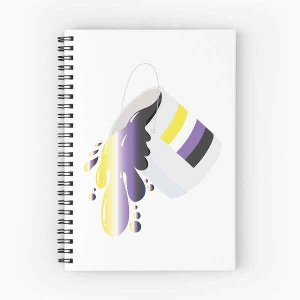 Item preview, Nonbinary Pride Overflow – Paint Can Art designed and sold by Rainbowtree8.