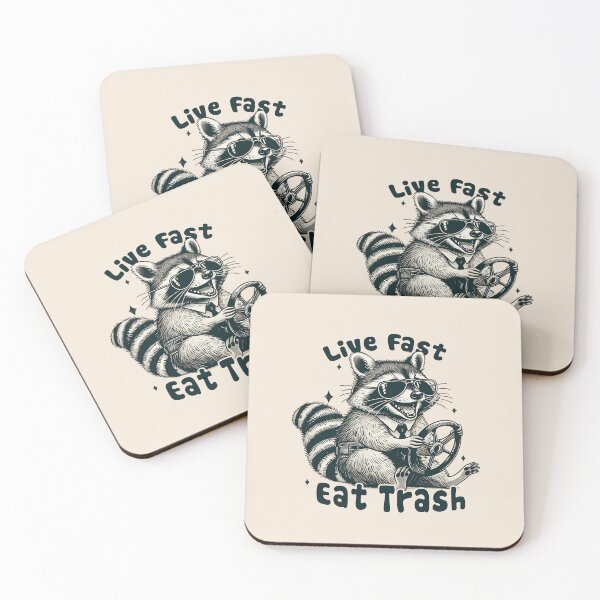 Item preview, Live Fast Eat Trash designed and sold by nookmerch97.
