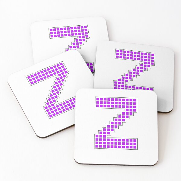 Item preview, Uppercase Z - Purple Pixel Block Character designed and sold by PixelGlyphs.