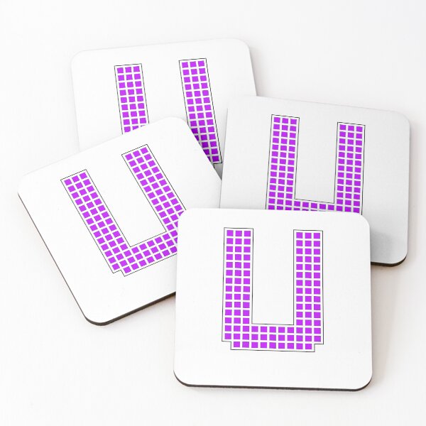 Item preview, Uppercase U - Purple Pixel Block Character designed and sold by PixelGlyphs.