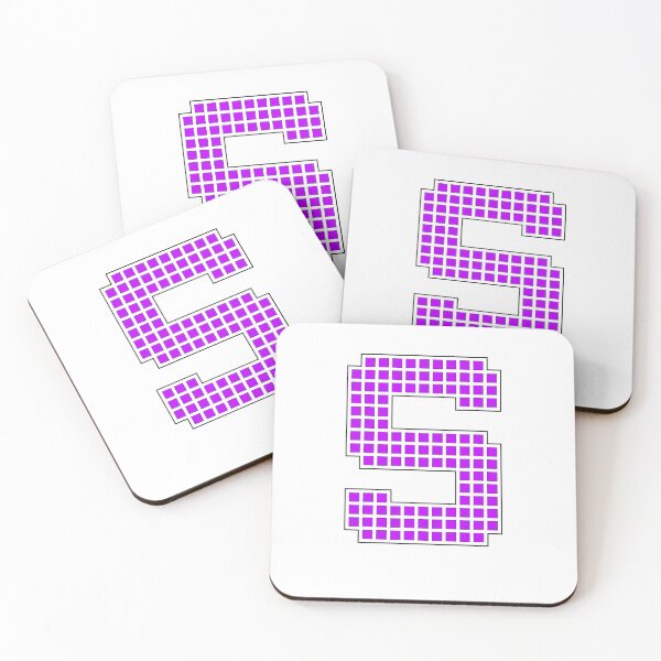 Item preview, Uppercase S - Purple Pixel Block Character designed and sold by PixelGlyphs.