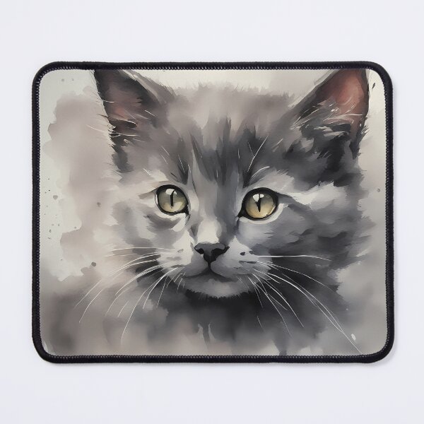 Item preview, Dark Gray Kitten Portrait designed and sold by CalmnessbyChoice.