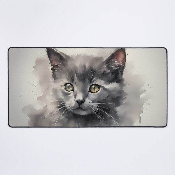 Item preview, Dark Gray Kitten Portrait designed and sold by CalmnessbyChoice.
