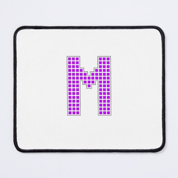 Item preview, Uppercase M - Purple Pixel Block Character designed and sold by PixelGlyphs.