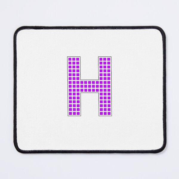 Item preview, Uppercase H - Purple Pixel Block Character designed and sold by PixelGlyphs.