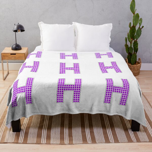 Item preview, Uppercase H - Purple Pixel Block Character designed and sold by PixelGlyphs.