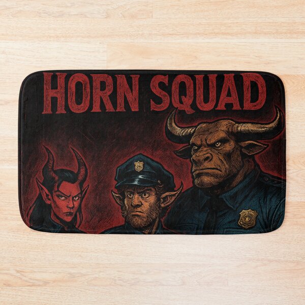 Item preview, Horn Squad: Tiefling, Satyr & Minotaur Police Team 04 designed and sold by AIfolklore.