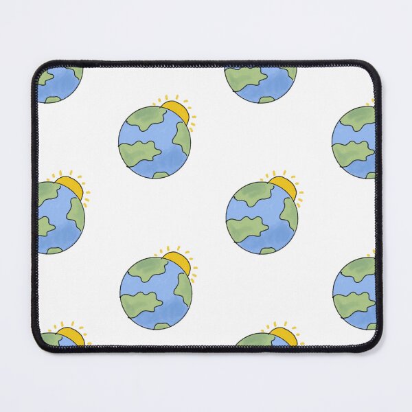 Item preview, Earth aquarel simple blue green with sun, save the planet designed and sold by Eva-Designs-.