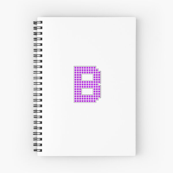 Item preview, Uppercase B - Purple Pixel Block Character designed and sold by PixelGlyphs.