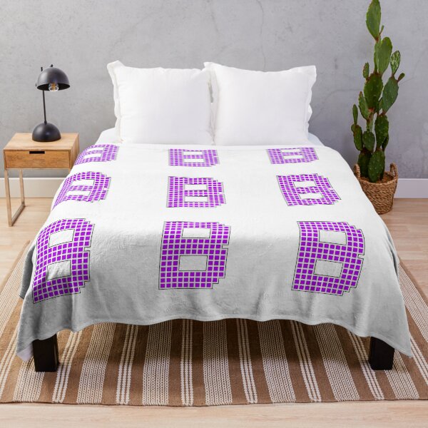 Item preview, Uppercase B - Purple Pixel Block Character designed and sold by PixelGlyphs.