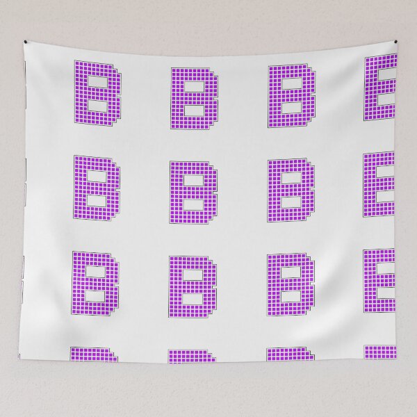 Item preview, Uppercase B - Purple Pixel Block Character designed and sold by PixelGlyphs.