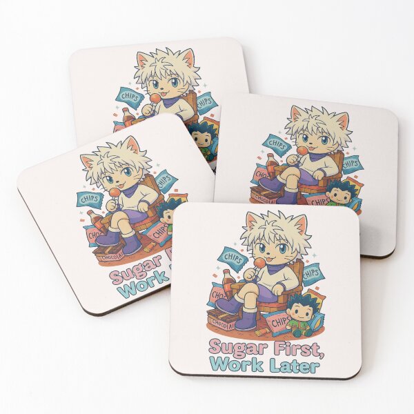 Item preview, Primero el azúcar, después el trabajo – Parodia de Killua, el gato chibi designed and sold by NyxVerse-Studio.