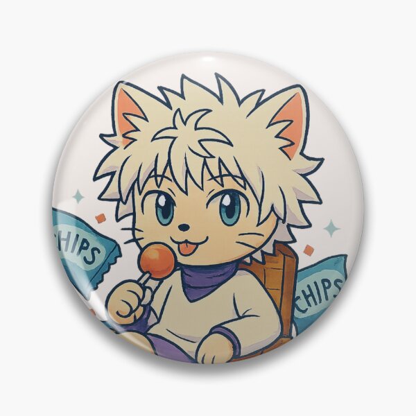 Artikelvorschau, Erst Zucker, dann Arbeit – Chibi-Katze Killua-Parodie entworfen und verkauft von NyxVerse-Studio.