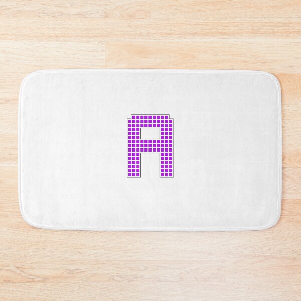 Item preview, Uppercase A - Purple Pixel Block Character designed and sold by PixelGlyphs.