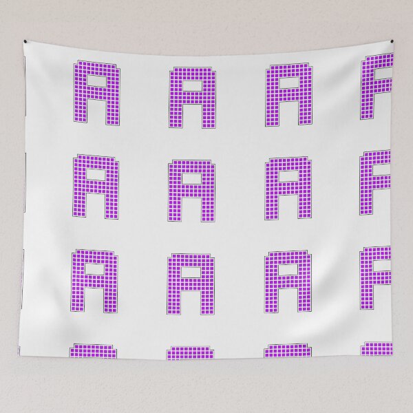Item preview, Uppercase A - Purple Pixel Block Character designed and sold by PixelGlyphs.