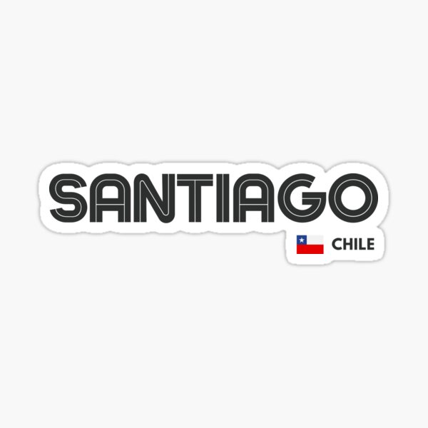 Artikel-Vorschau von Santiago - Chile, designt und verkauft von Sketch-Shack.