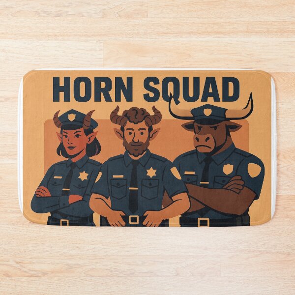 Item preview, Horn Squad: Tiefling, Satyr & Minotaur Police Team 05 designed and sold by AIfolklore.