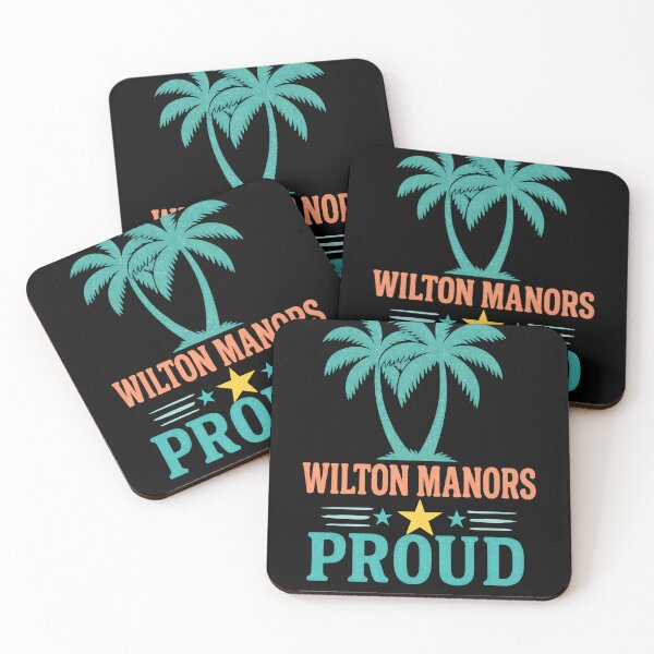 Item preview, Wilton Manors Proud Neon Palm Trees Retro Florida Design designed and sold by WarFX Designs.