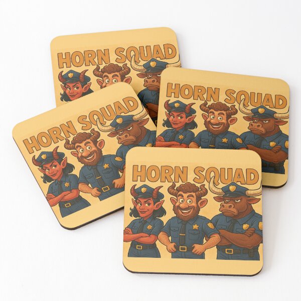 Item preview, Horn Squad: Tiefling, Satyr & Minotaur Police Team 06 designed and sold by AIfolklore.