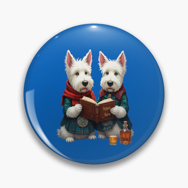 Item preview, West Highland Terriers Reading Robert Burns Poetry  designed and sold by taiche.