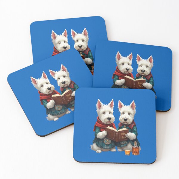 Item preview, West Highland Terriers Reading Robert Burns Poetry  designed and sold by taiche.