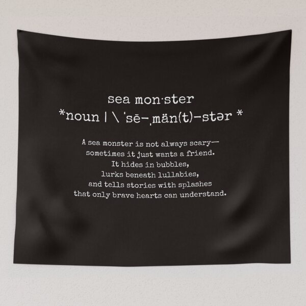 Item preview, quote for kids nursery room quote sea monster quote designed and sold by ArtbyJustis.