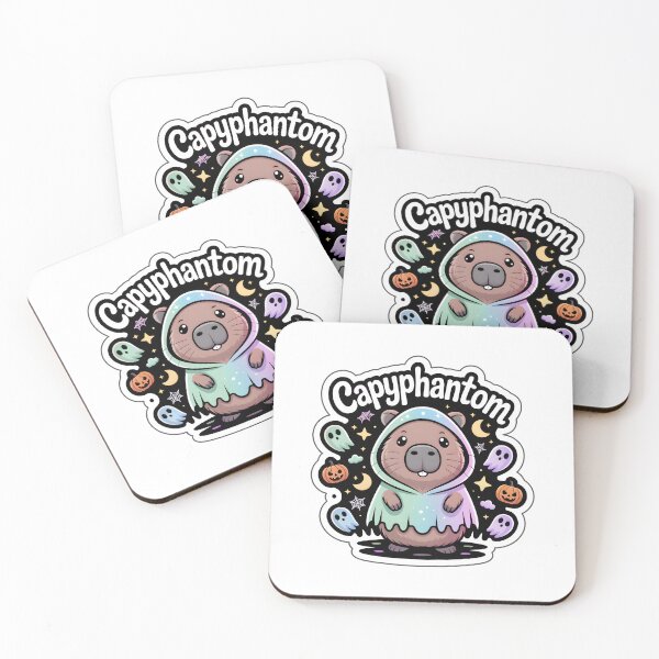 Item preview, Capyphantom | Cute Ghost Capybara Halloween Sticker – Chibi Kawaii Spooky Art designed and sold by Nuist25.