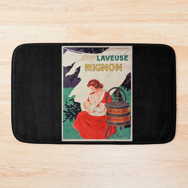 Item preview, Laveuse Mignon Poster by Cappiello, 1921 | Vintage French Laundry Ad | Art Nouveau Advertising Print designed and sold by artofuniverse.