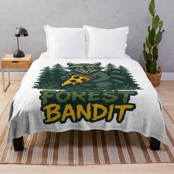 Item preview, Forest Bandit Raccoon – Pizza Heist Pixel Art Design designed and sold by NaturePixel.