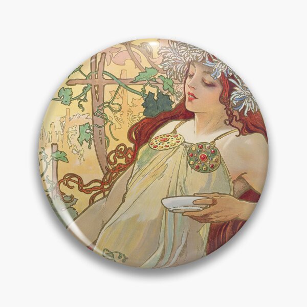 Item preview, Alphonse Mucha The Seasons Autumn designed and sold by maniacfitness.