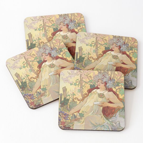 Item preview, Alphonse Mucha The Seasons Autumn designed and sold by maniacfitness.