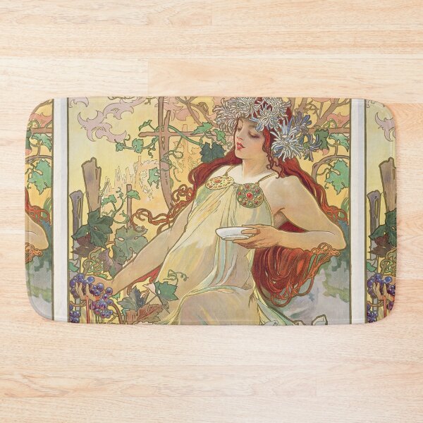 Item preview, Alphonse Mucha The Seasons Autumn designed and sold by maniacfitness.