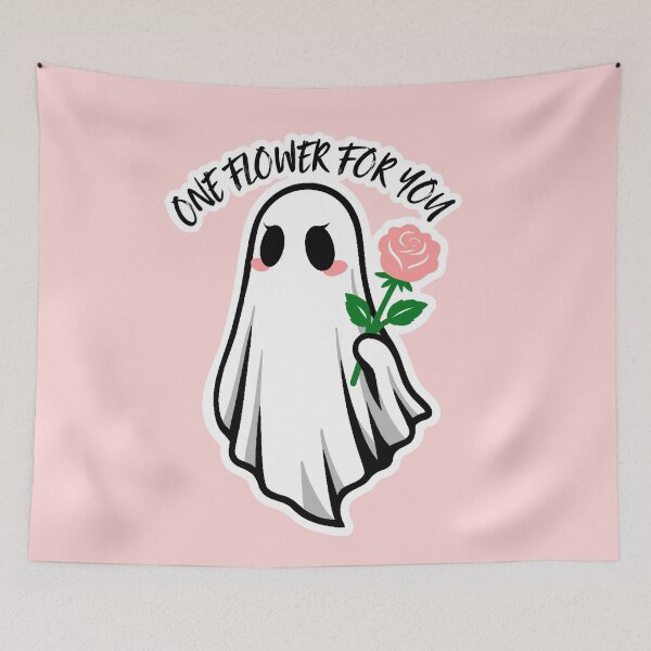 Item preview, One Flower For You Cute Ghost  designed and sold by FarieArt.