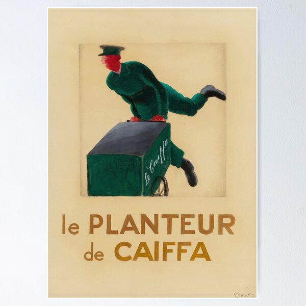 Item preview, Le Planteur de Caiffa Poster by Cappiello c.1925 | Vintage French Coffee Ad | Retro Caiffa Wall Art designed and sold by artofuniverse.