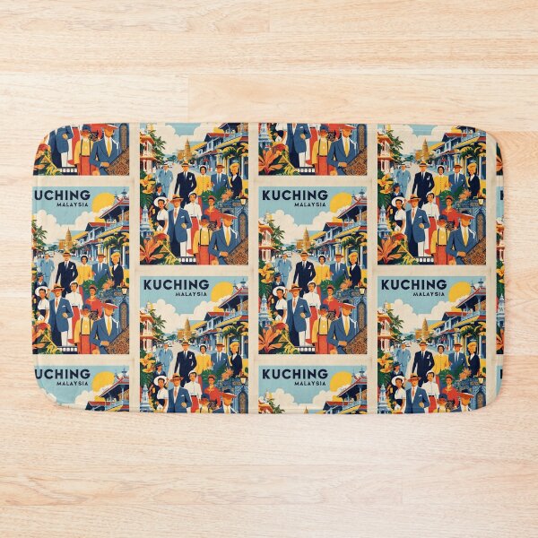 Item preview, Kuching Malaysia Vintage Travel Tourism 2 designed and sold by TravelersGems.