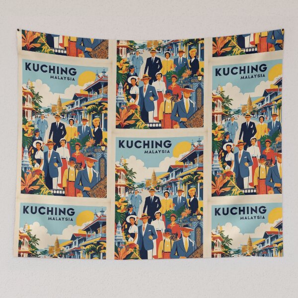 Item preview, Kuching Malaysia Vintage Travel Tourism 2 designed and sold by TravelersGems.