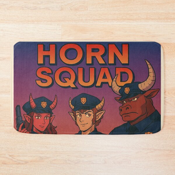 Item preview, Horn Squad: Tiefling, Satyr & Minotaur Police Team 09 designed and sold by AIfolklore.